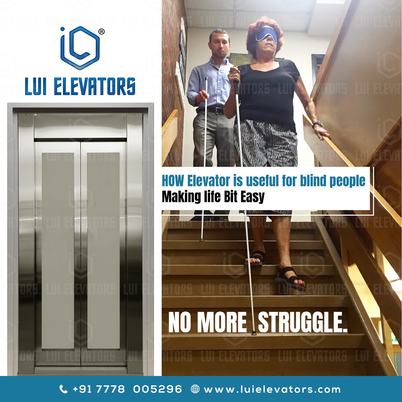How does an elevator be safer than stairs in today’s time? 